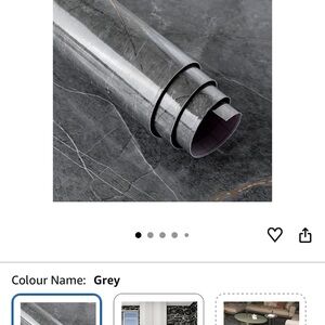 BOMENG 24"x354" Extra Wide Gray Granite Contact Paper